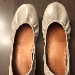 Tieks light grey ballet flat